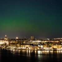 Aurora Borealis Over Stockholm